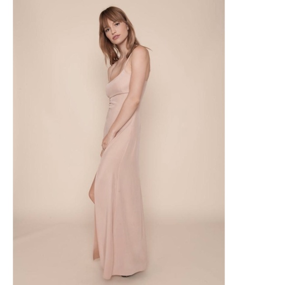 NWT Dusty Rose Stone Cold Fox 100% Silk Slip Dress - 1 (S) - Picture 4 of 10
